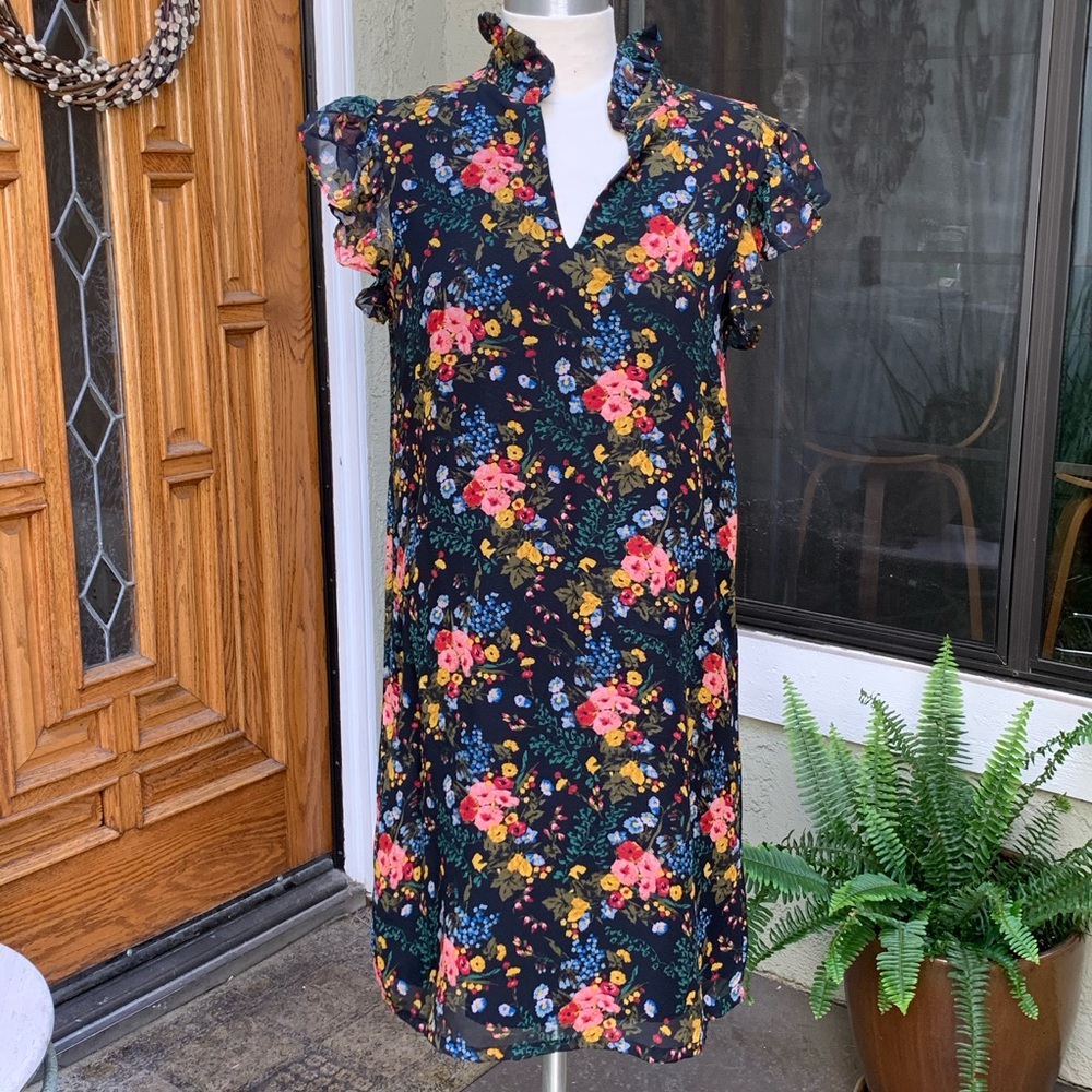 MADEWELL x NO.6 Floral Print Silk Dress Women’s 00